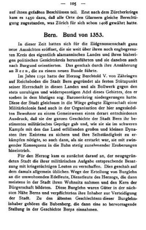 Bern. Bund von 1353.