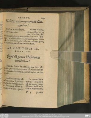De Habitibus Intellectus.