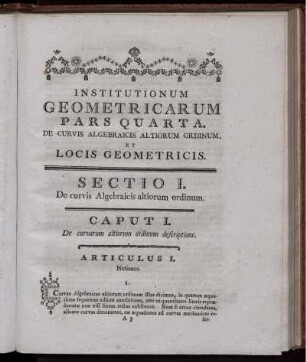 Institutionum Geometricarum Pars Quarta.