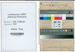 Entnazifizierung Theo Weber , geb. 22.02.1894 (Baecker)