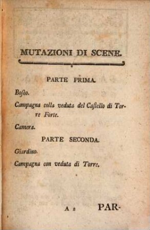 Il Barone di Torre forte : Operetta gioccosa per musica