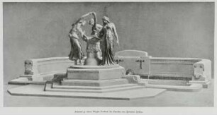 Entwurf zu einem Mozart-Denkmal für Dresden von Hermann Hosäus : Entwurf zu einem Mozart-Denkmal für Dresden von Hermann Hosäus. Druck nach Fotografie, Seite 520 in: Illustrirte Zeitung 122.1904. Dresden: SLUB Eph.lit.0027