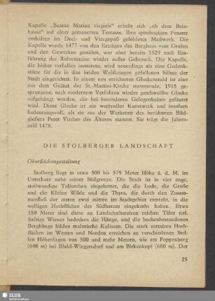 Die Stolberger Landschaft