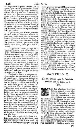 Cap. 10. De una Batalla, que los Españoles tuvieron, con los Indios de la Costa.