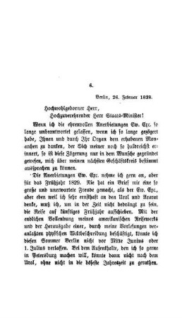 6. H. Berlin, 26. Februar 1828