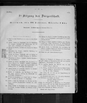 7te Sitzung