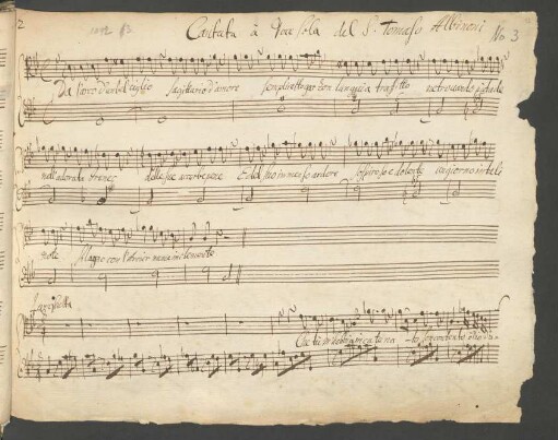 Da l'arco d'un bel ciglio; A, bc; g-Moll; RosA vol.2, p.408