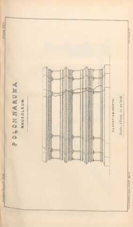 Plate XVII. Polonnaruwa. Mausoleum. Elevation (North)