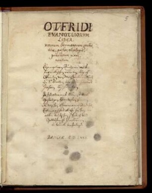 Evangelienbuch, Ausz. (Druckabschrift)