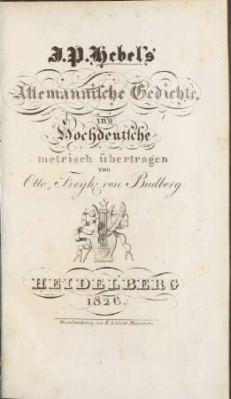J. P. Hebel's allemannische Gedichte