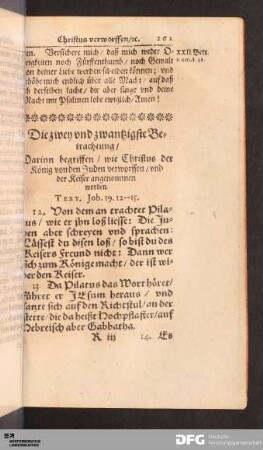Die zwey und zwantzigste Betrachtung [...].