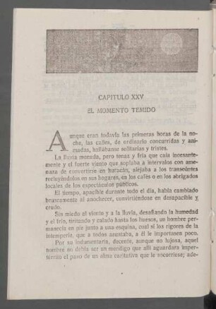 Capítulo XXV - El momento temido