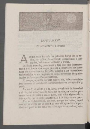 Capítulo XXV - El momento temido