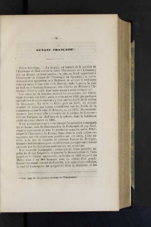 Guyane Francaise.