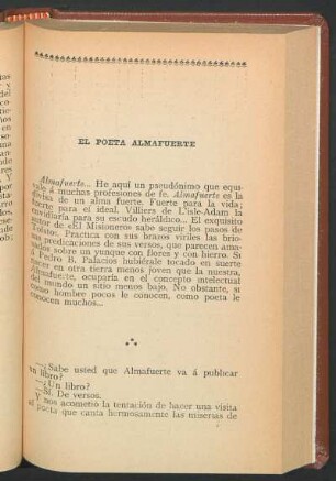 El poeta Almafuerte