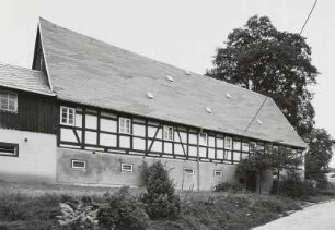 Ohorn, Hakenhof : Ohorn. Hakenhof (Anfang 19. Jahrhundert), Schleißbergstraße 3. Wohnstallhaus, Straßenansicht