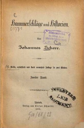Hammerschläge und Historien, 2