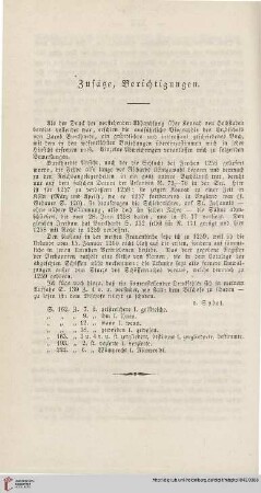 Zusätze. Berichtigungen