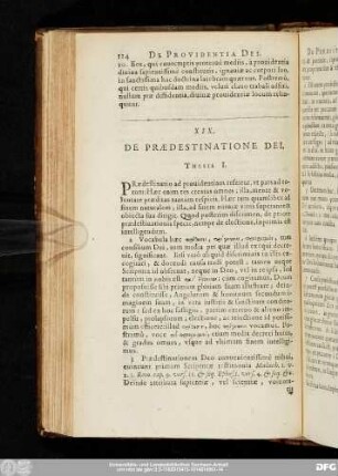 XIX. De Praedestinatione Dei.