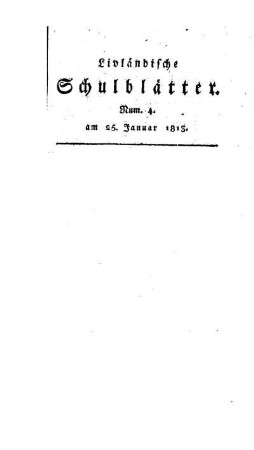 Verordnung Eines h. B. Conseils der Kaiserl. Universität zu Dorpat vom 25. Octbr. 1812 : [10. Abhandlung]