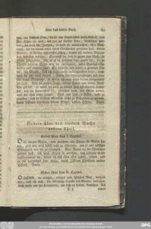 Gebete über des vierten Buchs anderer Theil.