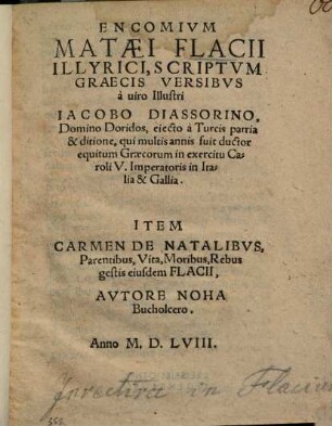 Encomivm Mataei Flacii Illyrici