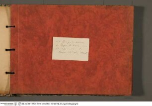 Album mit Fotografien aus dem Palazzo ZuccariHandschriftliche Notiz zum Album - Riccio-Album