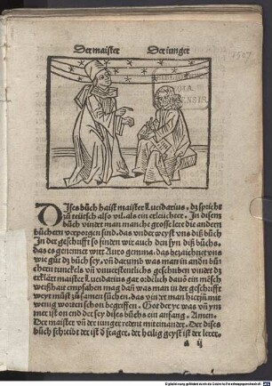 Dises Buch heißt, maister Lucidarius