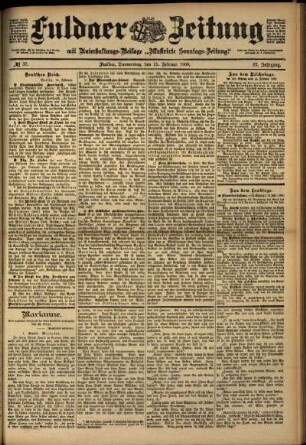 Ausgabe vom Donnerstag, den 15. Februar 1900.