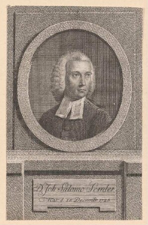 Porträt Johann Salomo Semler (1725-1791)