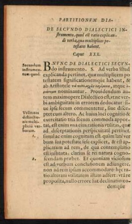 De Secundo Dialectici Instrumento ... Caput XXX.