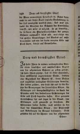 Drey und dreyßigster Brief. - Fünf und dreyßigster Brief.
