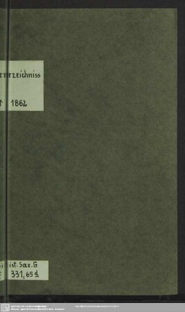 Verzeichniß der Bibliothek der Europäischen Moden-Akademie, vervollständigt bis Juli 1862