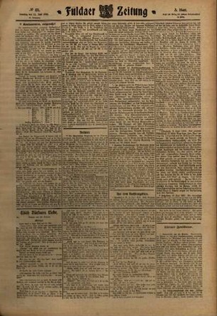 Dritte Ausgabe vom Samstag, den 11. Juni 1910.