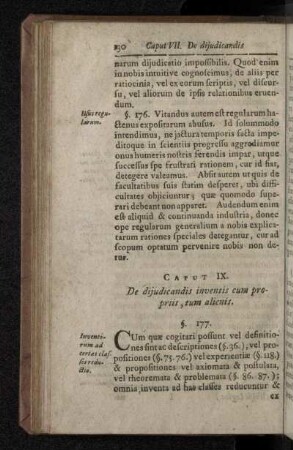 Caput IX. De dijudicandis inventis cum propriis , tum alienis.
