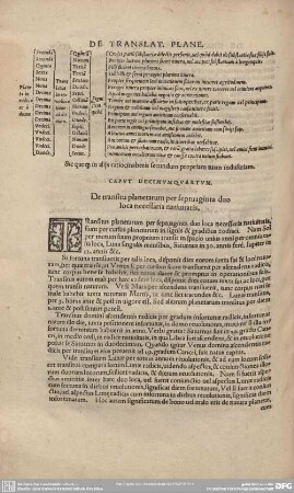 CAPUT DECIMUMQUARTUM: De transitu planetarum per septuaginta duo loca necessaria natiuitatis.