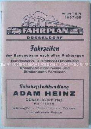 Illegale Ausgabe der theoretischen Zeitschrift der KPD "Wissen und Tat", getarnt als Fahrplan