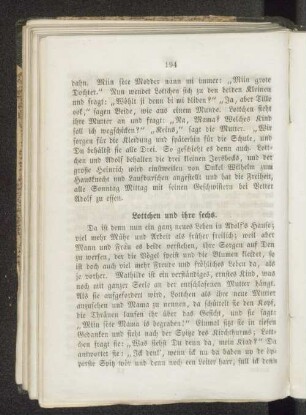 Lottchen und ihre sechs.
