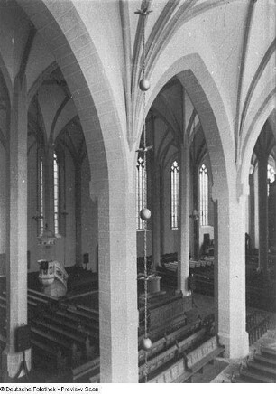 Bautzen. Dom St. Petri (1213/1221). Blick von der Südwest-Empore nach Ostnordosten
