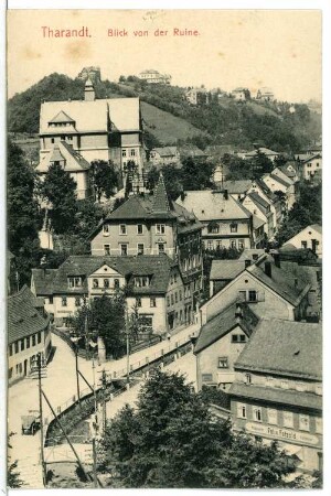 Tharandt. Blick von der Ruine