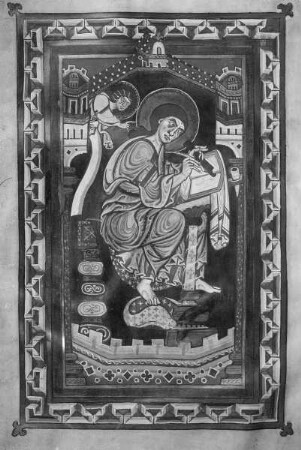 Evangeliar aus Weihenstephan — Der Evangelist Matthäus, Folio 23verso