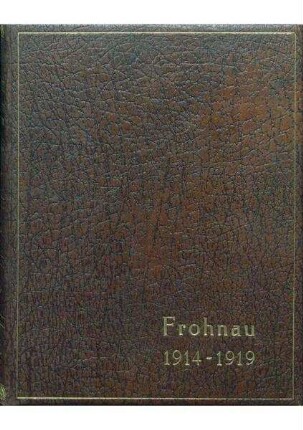 Chronik des Vereinslazaretts Frohnau