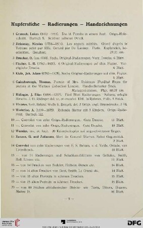 Kupferstiche, Radierungen, Handzeichnungen (Nr.1-25)