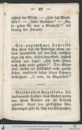 Werthvolles Angebinde.