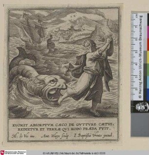 [Jona wird von dem Wal am Strand abgesetzt; Jonah Cast on Shore by the Fish]