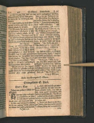 Evangelium S. Luca.