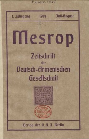 1.1914: Mesrop