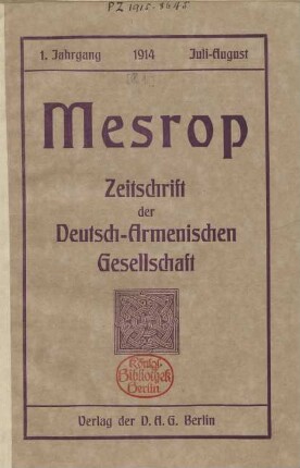 1.1914: Mesrop