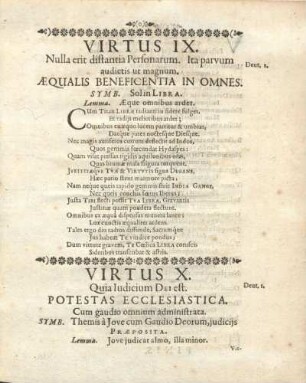 Virtus IX. Nulla erit distantia Perfsonarum. Ita parvum audictis ut magnum.