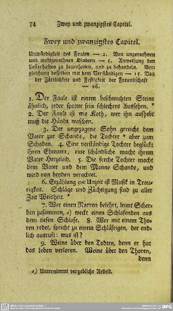 Zwey und zwanzigstes Capitel